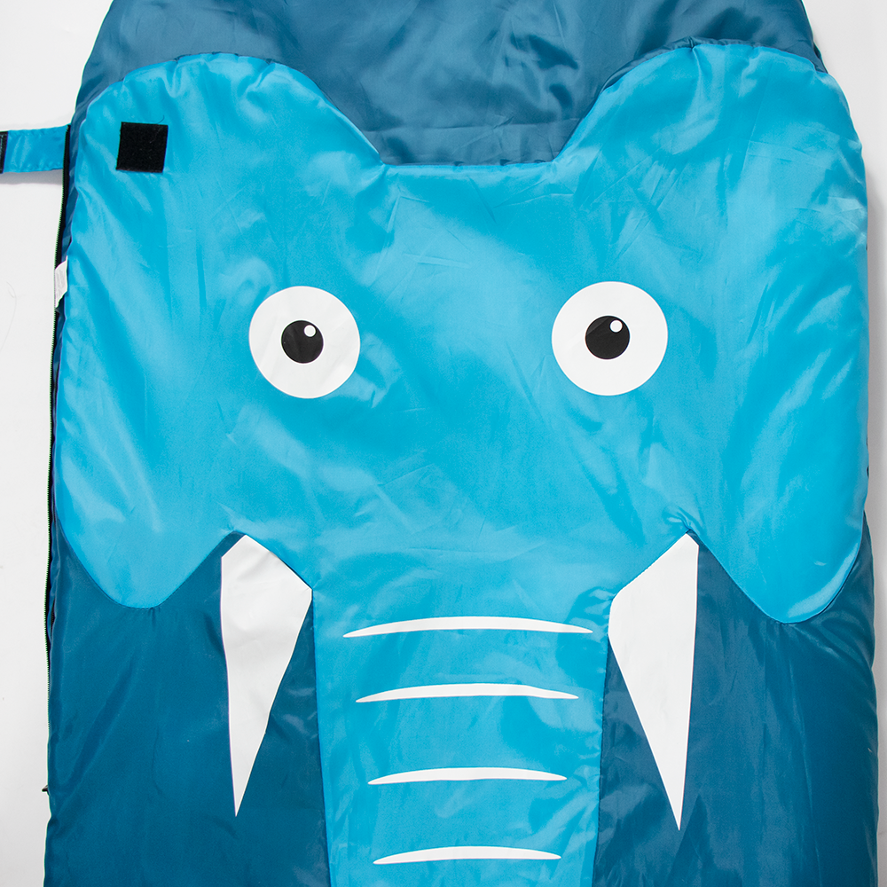 LLOYDBERG Lightweight Kids Sleeping Bag with Elephant Pattern